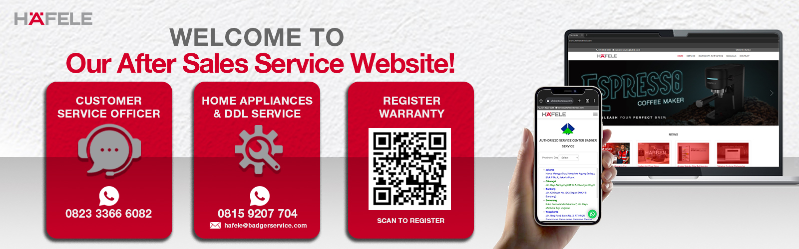 Hafele Customer Care Center